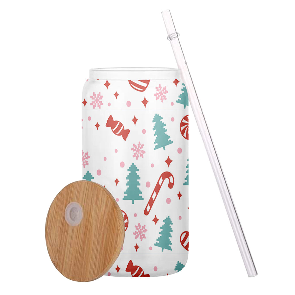 Merry Christmas - Personalized Christmas Can Glass