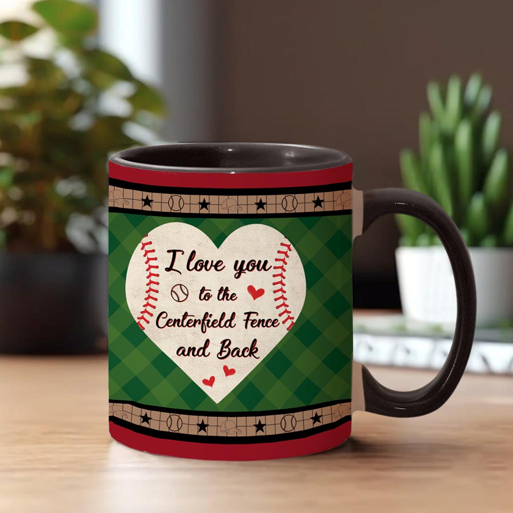 Mein Herz schlägt für dieses Spielfeld – Personalisierte Baseball-Tasse