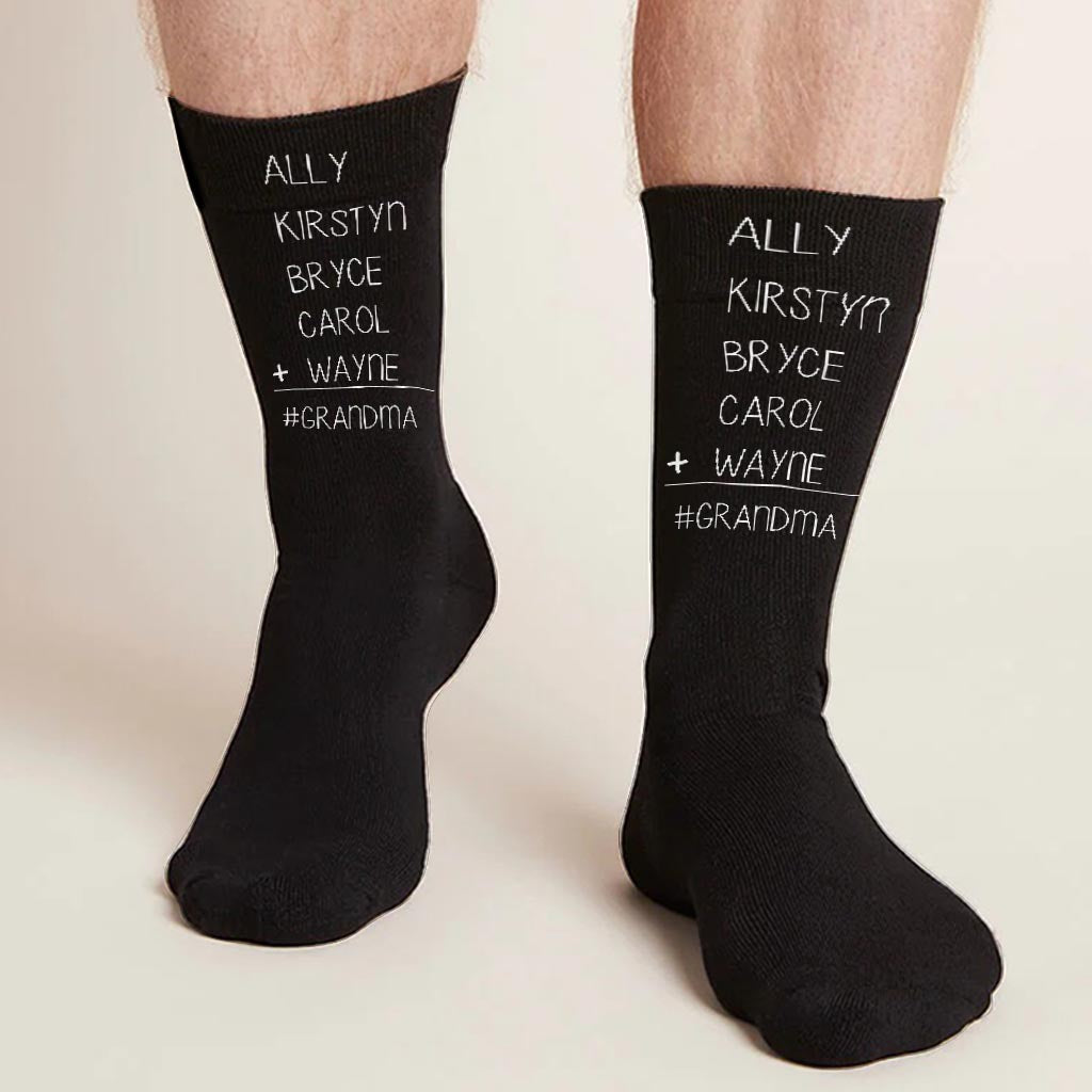 #1 Papa – Geschenk für Papa, Oma, Opa, Mama, Onkel, Tante – Personalisierte Socken