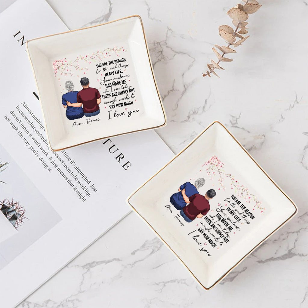 Du bist der Grund – Geschenk für Mama, Oma – Personalisierte Schmuckschale