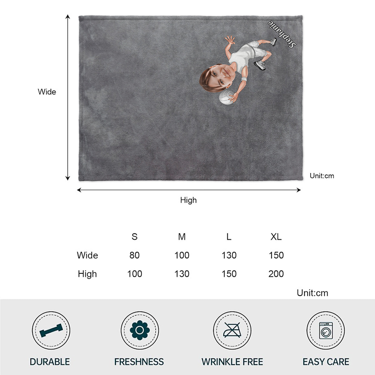 Love Sports – Personalisierte Volleyballdecke