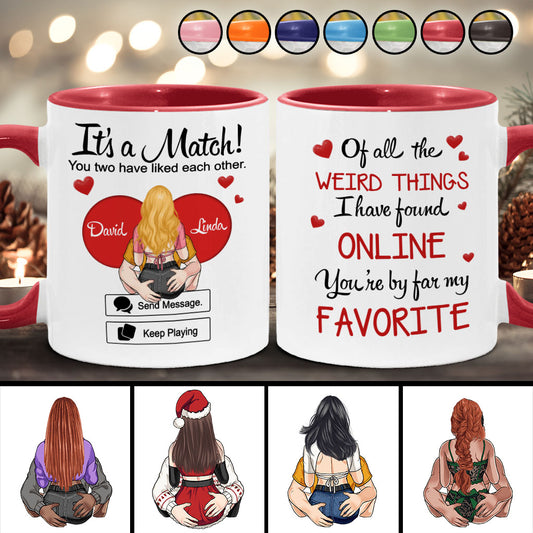 Du bist mit Abstand mein Liebling – Geschenk für Freund, Freundin, Ehemann, Ehefrau – Personalisierte Tasse