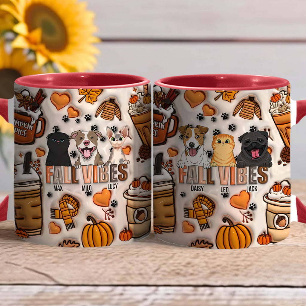 Herbststimmung – Geschenk für Hundeliebhaber – Personalisierte Tasse