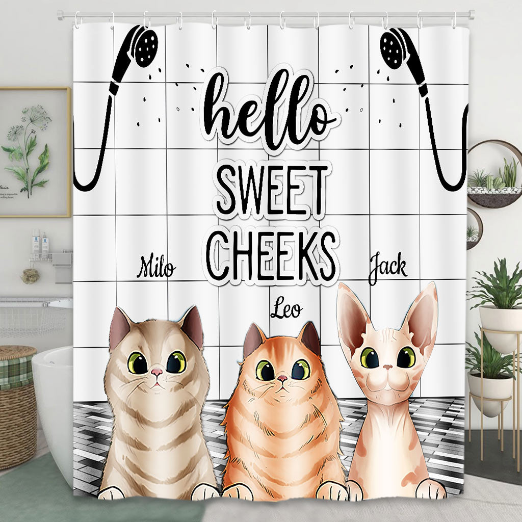 Ich habe das gesehen – personalisierter Duschvorhang für Hunde