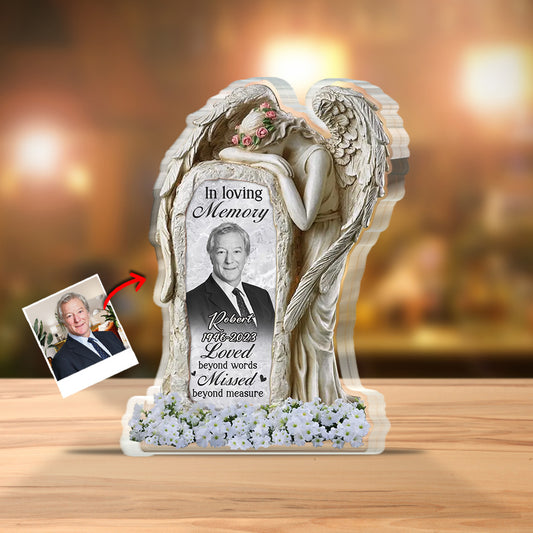 In Loving Memory - Personalized Memorial Custom Shaped Acrylic Plaque