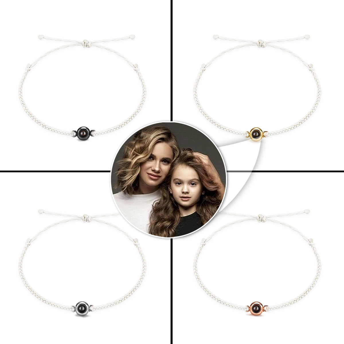 Ich liebe meine Tochter – Personalisiertes Armband mit Tochter-Projektion
