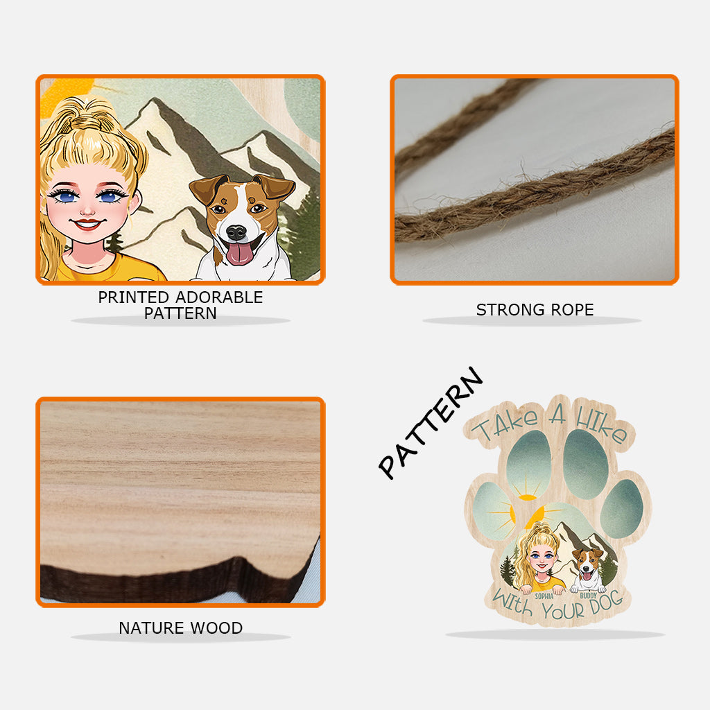 Mach eine Wanderung – Personalisiertes Wander-Holzschild in individueller Form