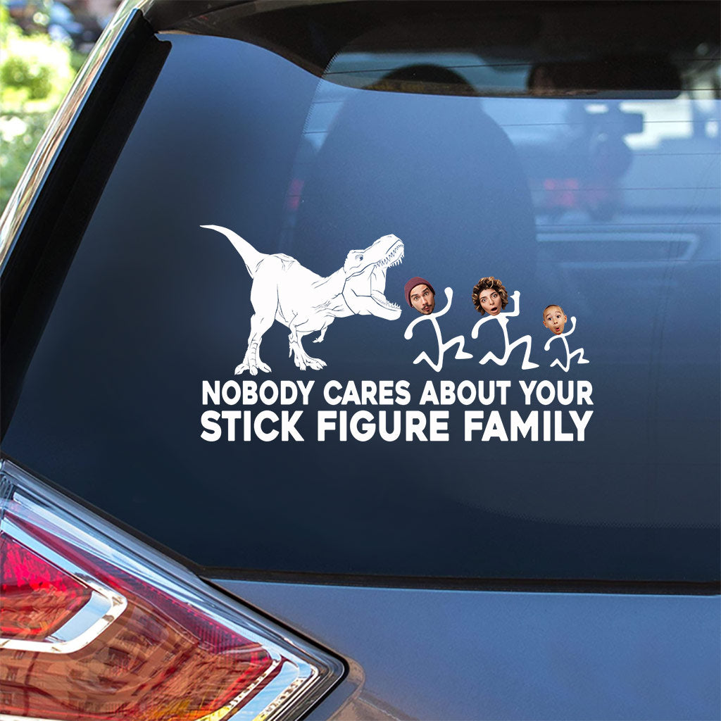 Dem T-Rex ist alles egal – Dinosaurier-Geschenk für Freunde, Mama, Papa, Ehemann, Ehefrau, Freundin, Freund – Personalisierter Aufkleber