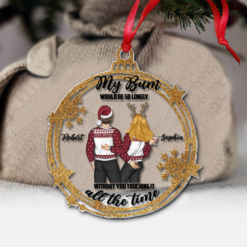 „Touch My Bum“ – Personalisierter transparenter Pärchen-Anhänger