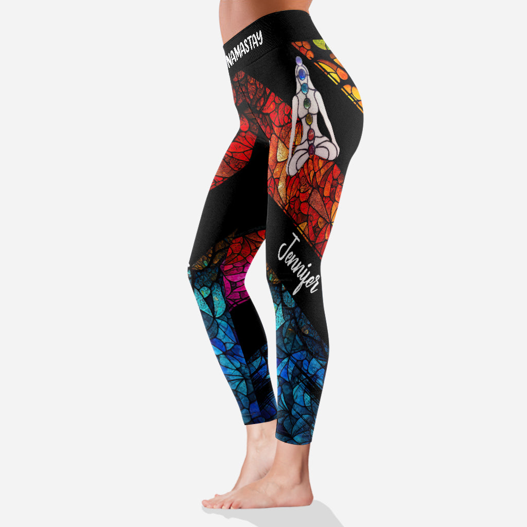 Namastay Away From Me - Personalisierte Yoga-Leggings