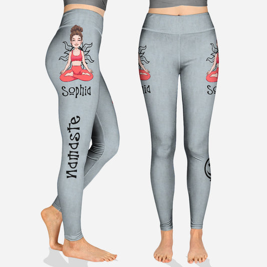 Namaste – Personalisierte Yoga-Leggings