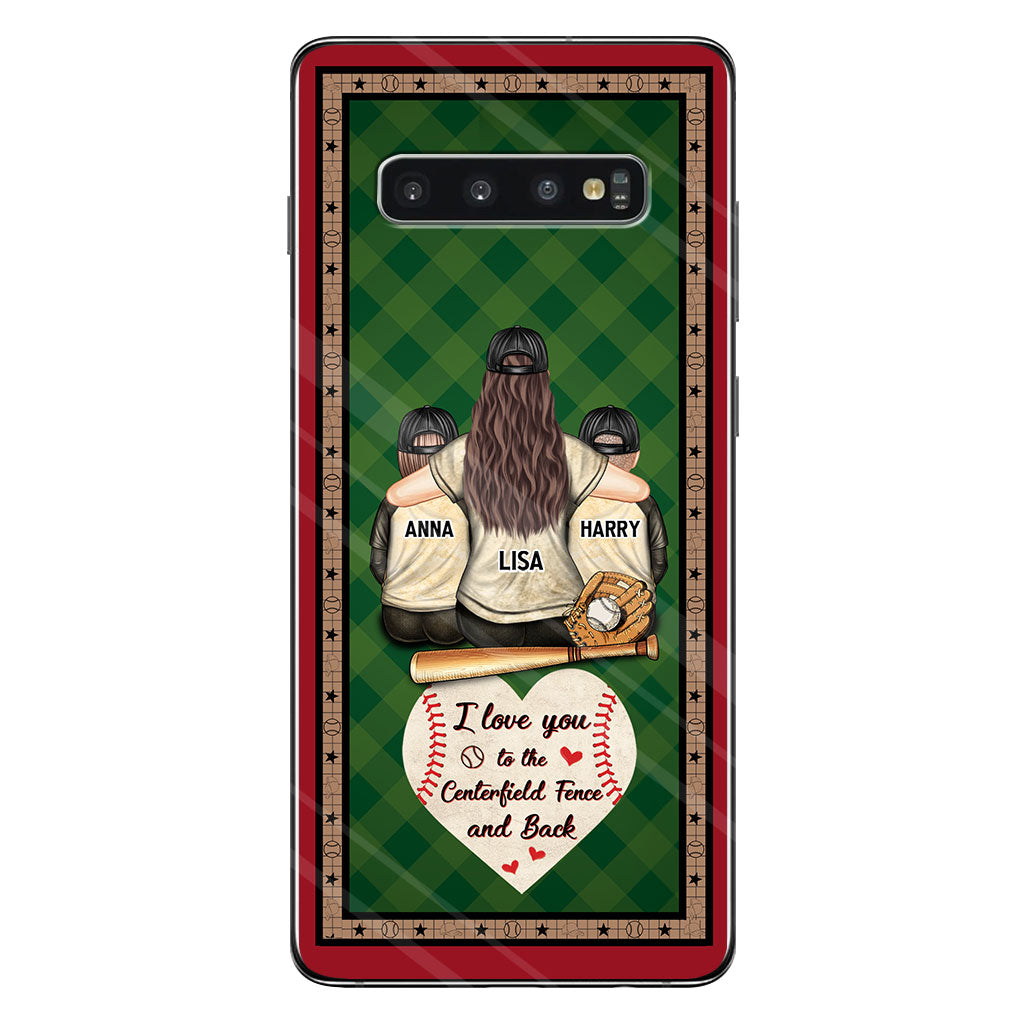 My Heart Is On That Field - Personalized Baseball Clear Phone Case