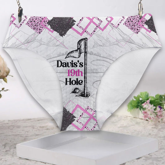 Custome Name 19th Hole - Personalized Golf Women Briefs