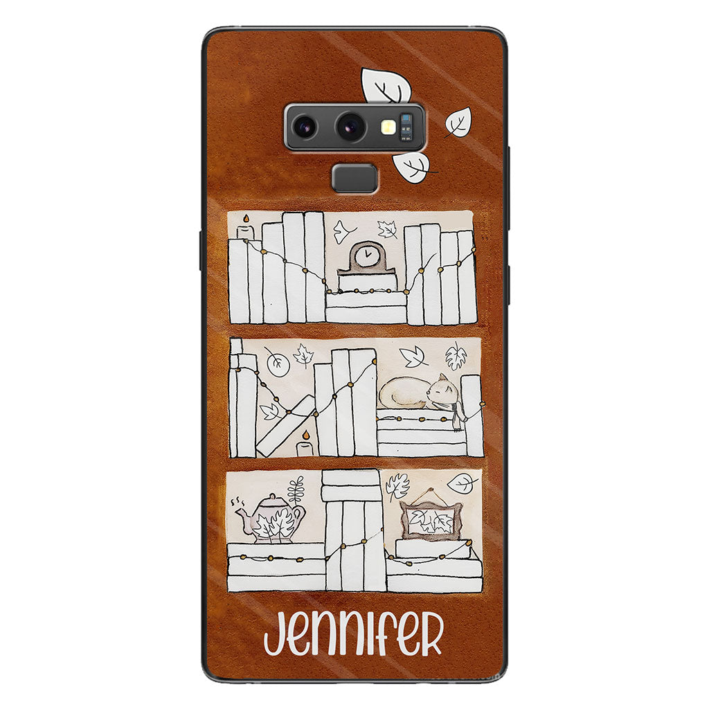 Lesetracker für vier Jahreszeiten – Personalisierte Buch-Handyhülle