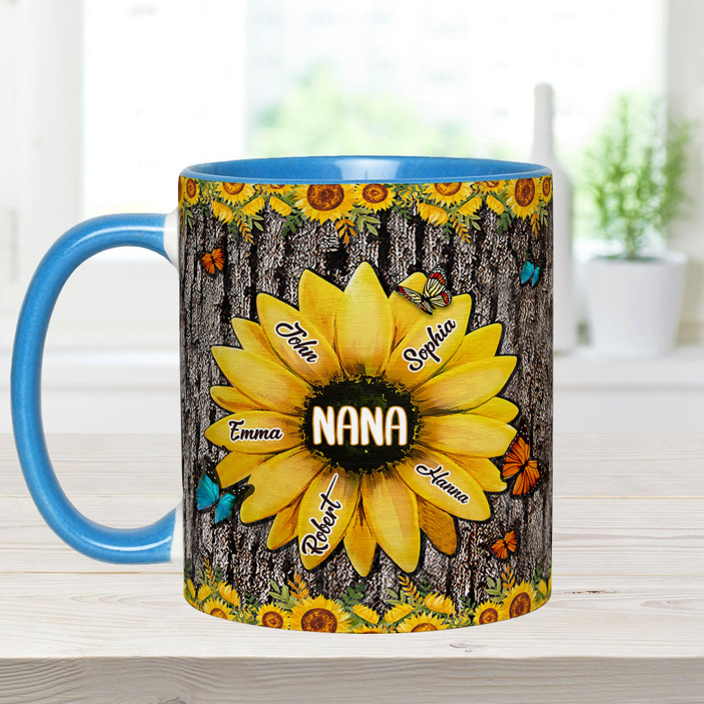 Nana's Garden - Personalized Grandma Accent Mug