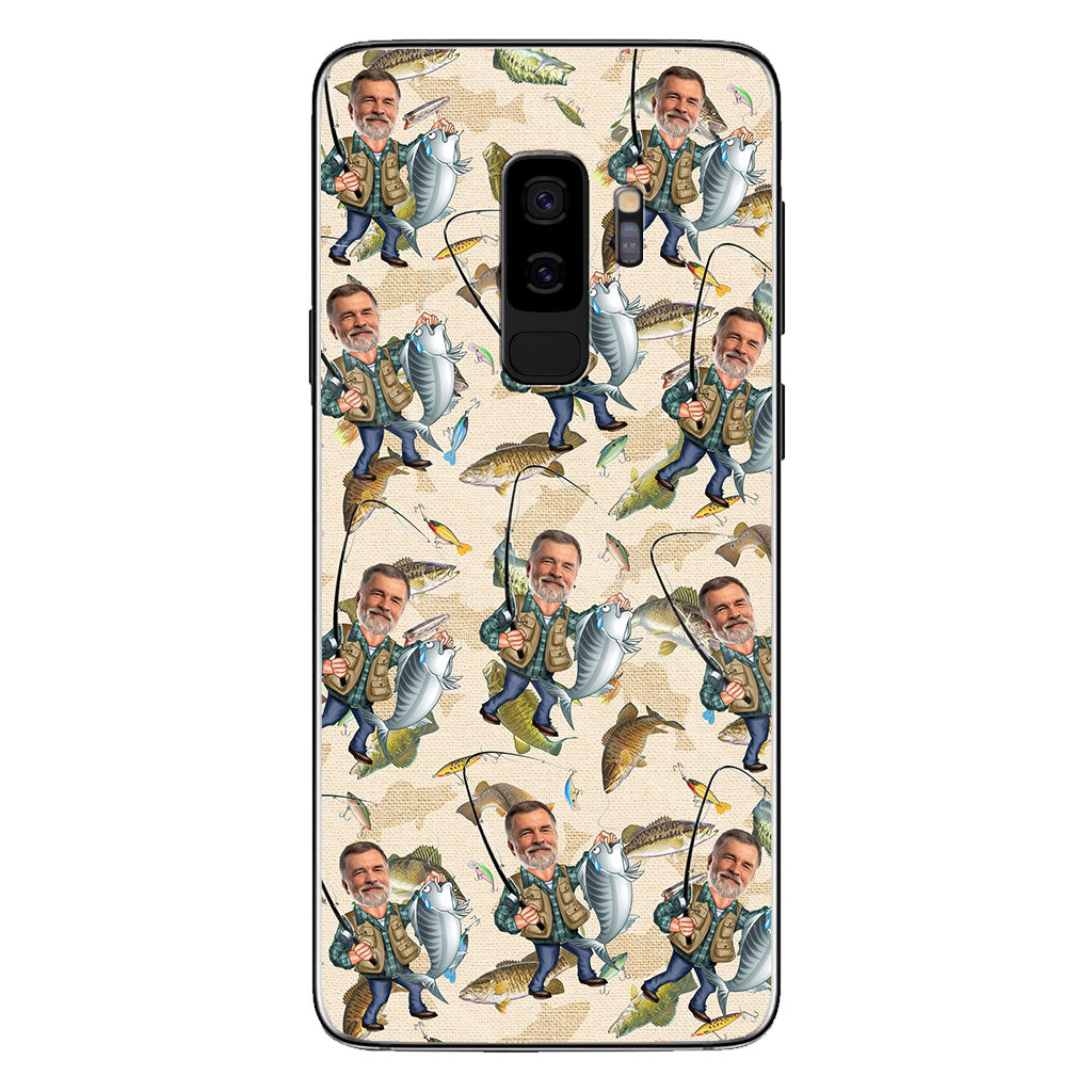 Lustiges Angelmotiv – personalisierte Handyhülle mit Foto