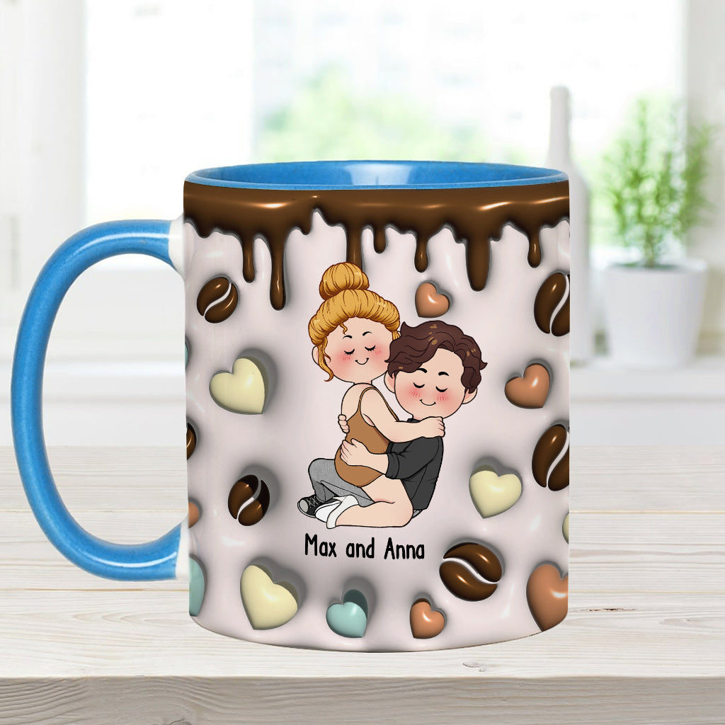 Ich mag dich so, wie ich meinen Kaffee mag – personalisierte Tasse für Paare