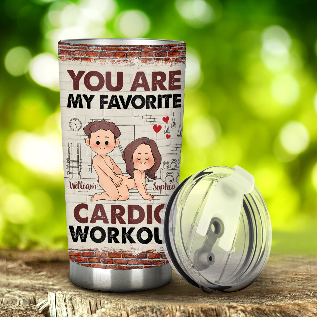 Cardio-Workout – Personalisierter Paar-Trinkbecher