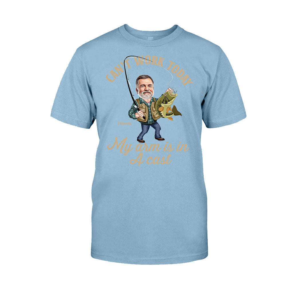 Photo Inserted Funny Fishing - Personalized Fishing T-shirt & Hoodie