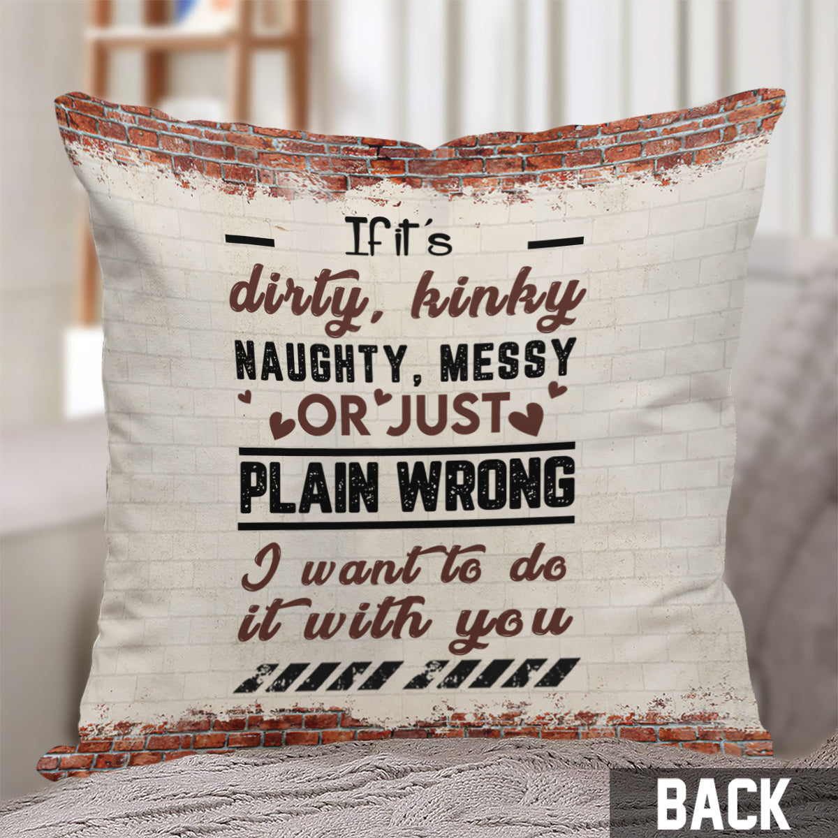 Partner in Crime – Personalisiertes Pärchenkissen