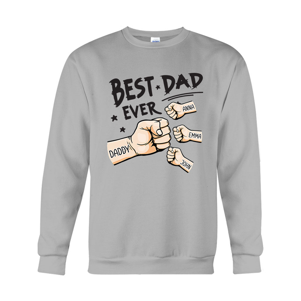 Der beste Papa aller Zeiten – Personalisiertes Vater-T-Shirt und Hoodie