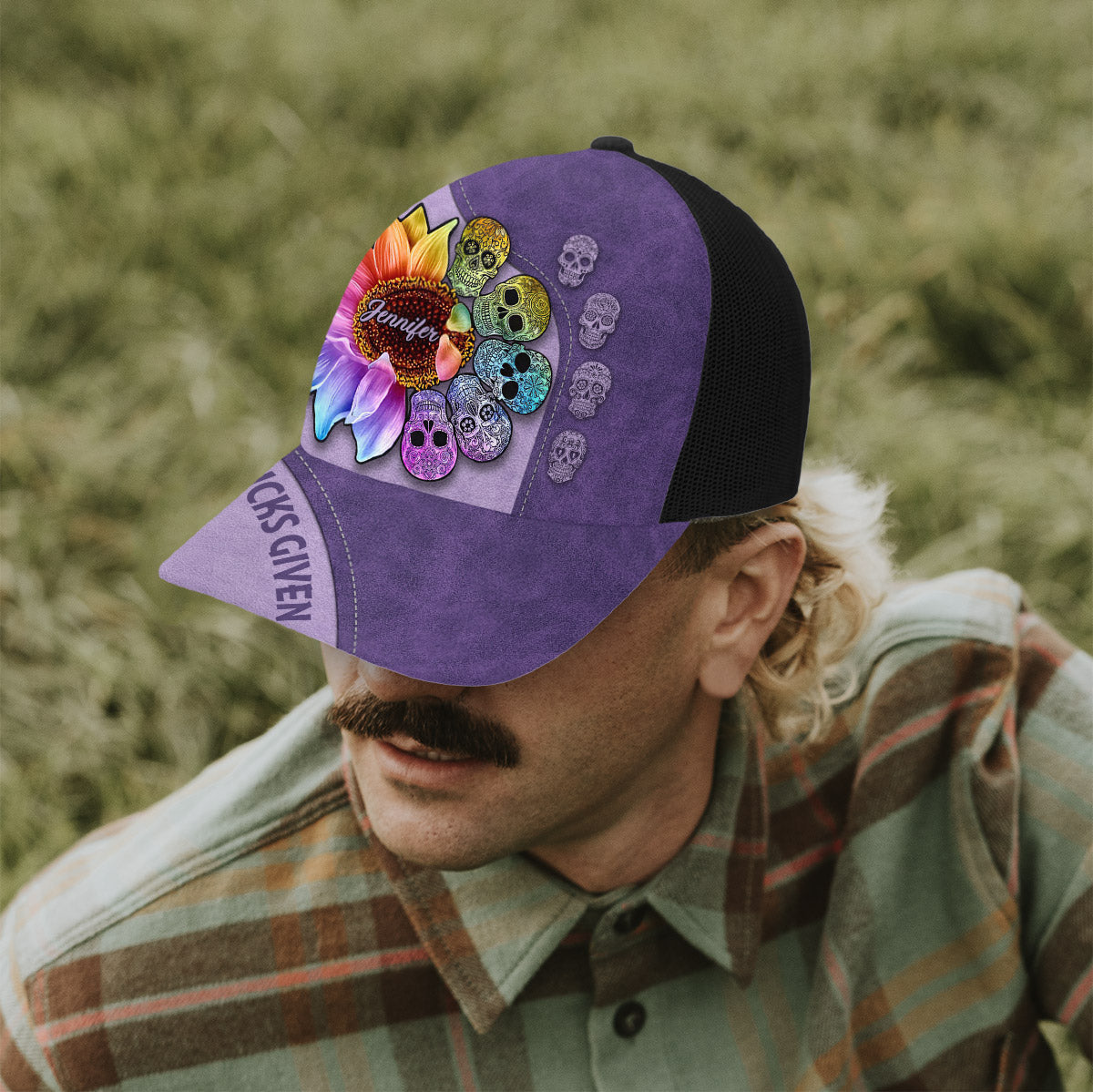 Zero F Given - Personalisierter Totenkopf-Truckerhut