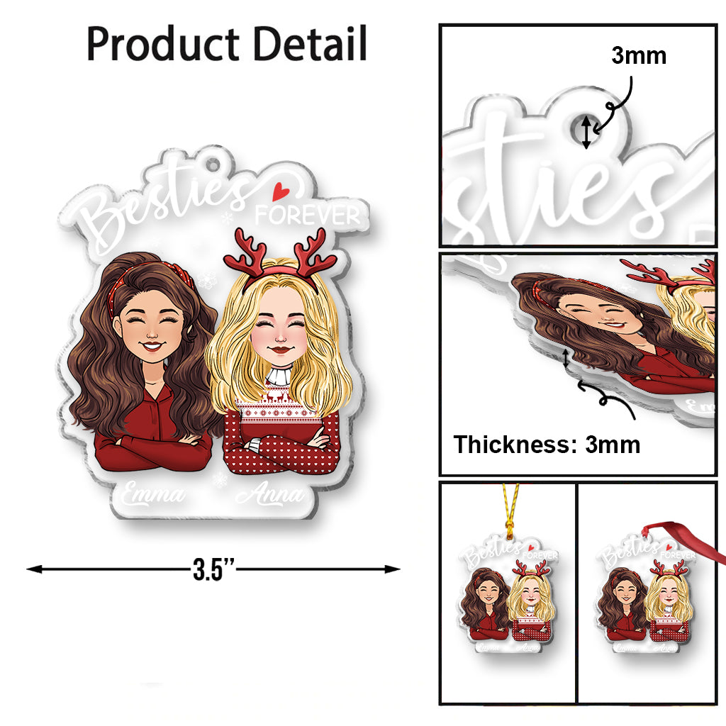 Für immer beste Freundin - Personalisierter Schmuckanhänger für beste Freundinnen