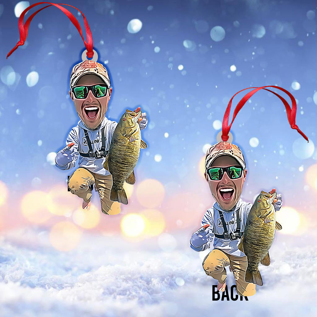 Cartoonize Funny Fishing - Personalized Fishing Ornament