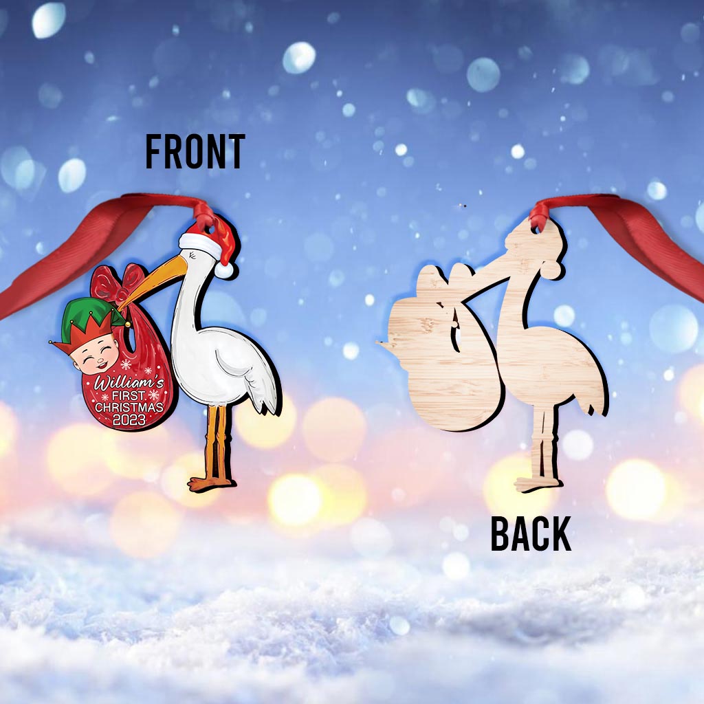 Baby First Christmas - Personalized Newborn Ornament