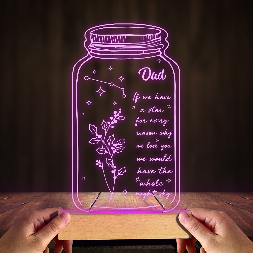 Sternzeichen-Geburtsblume – Geschenk für Mama, Oma, Tochter, Ehefrau, Freundin, Papa, Opa, Freund, Ehemann – Personalisierte, geformte Plakettenleuchte