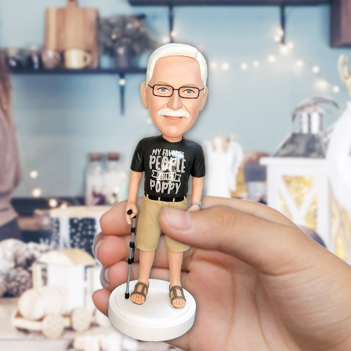Custom Figure - Personalized Grandpa Bobblehead