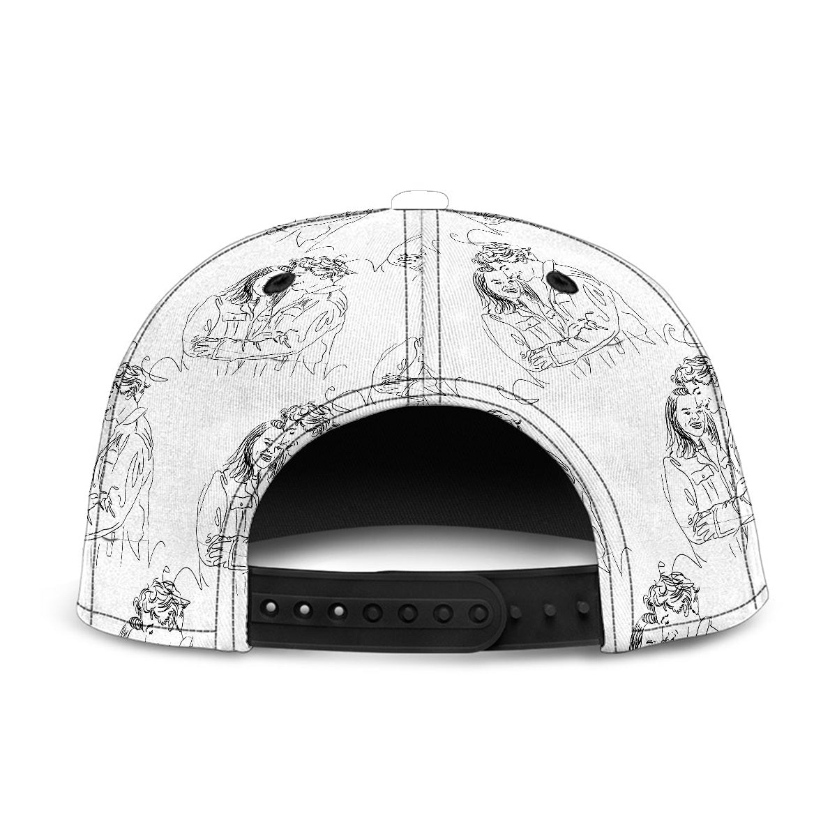 Individuelle Pärchenzeichnung – Geschenk für Freund und Freundin – Personalisierte Snapback-Tasche