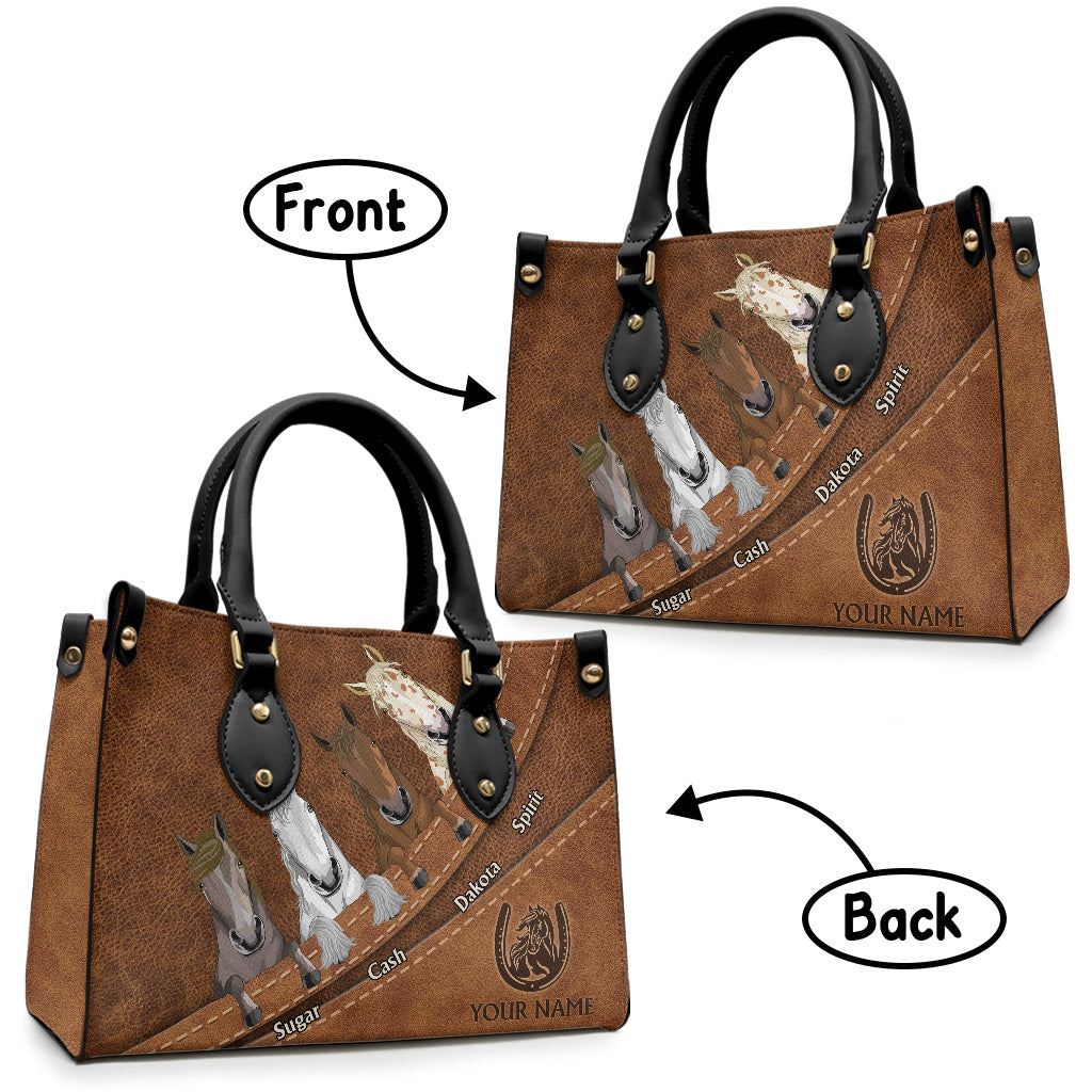 Liebe zum Pferd – Personalisierte Handtasche aus Pferdeleder