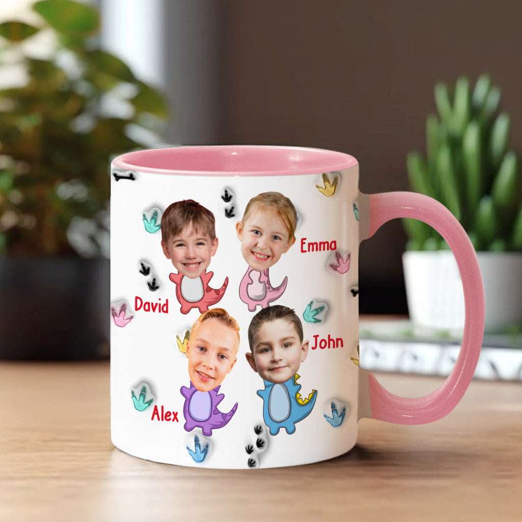 Leg dich nicht mit Mamasaurus an – personalisierte Tasse mit Muttermotiv