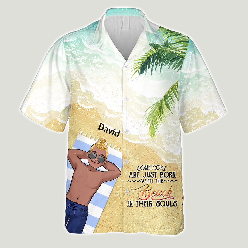 Der Strand ruft und ich muss gehen – Geschenk für Meeresliebhaber für Freunde, Schwester, Freundin, Ehefrau, Mutter, Bruder, Vater, Ehemann, Freund – Personalisiertes Hawaiihemd