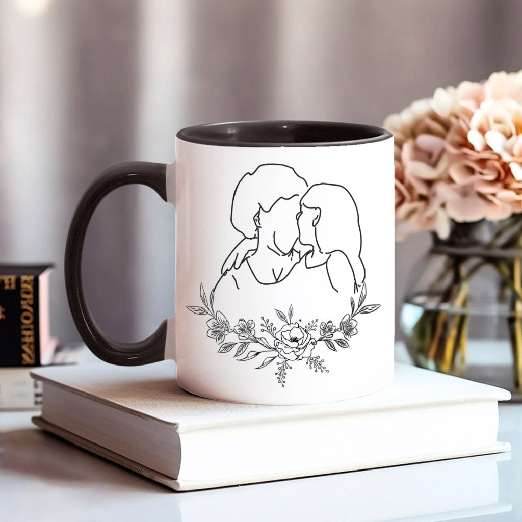 Promoted To Grandma - Gift for grandma - Personalized Accent Mug