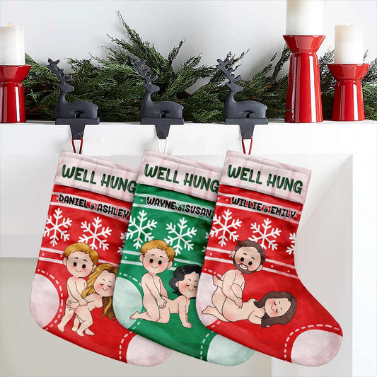 Gut bestückt – personalisierte Weihnachtsstrümpfe für Paare