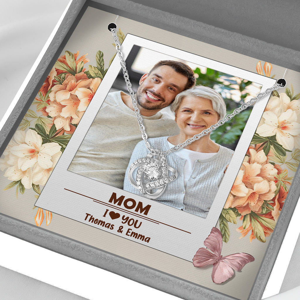 Oma, ich liebe dich – Geschenk für Oma, Mama, Tante, Schwester, Ehefrau, Freundin – Personalisierte Halskette