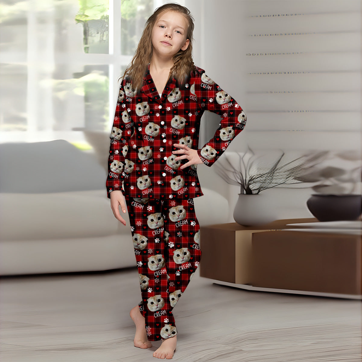 Personalisierte Haustierdecke mit Foto – Geschenk für Katzenliebhaber, Hundeliebhaber, Katzenfreunde – Personalisierter Pyjama mit Knopfleiste