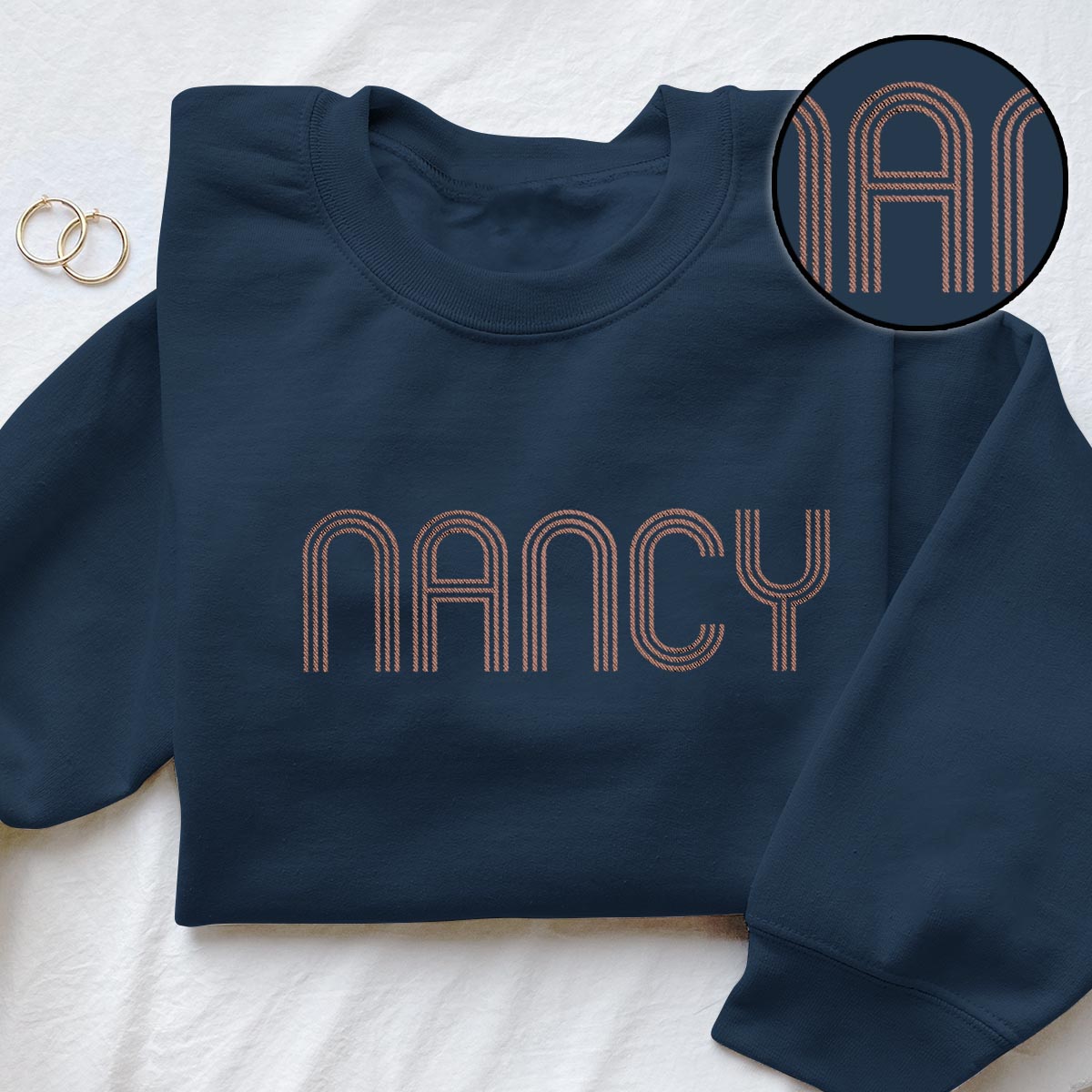 Personalisierter, bestickter Pullover für Sohn mit individuellem Namen