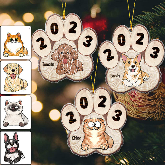 Niedliche Hunde- und Katzenpfote – Geschenk für Hunde- und Katzenliebhaber – Personalisierter Anhänger