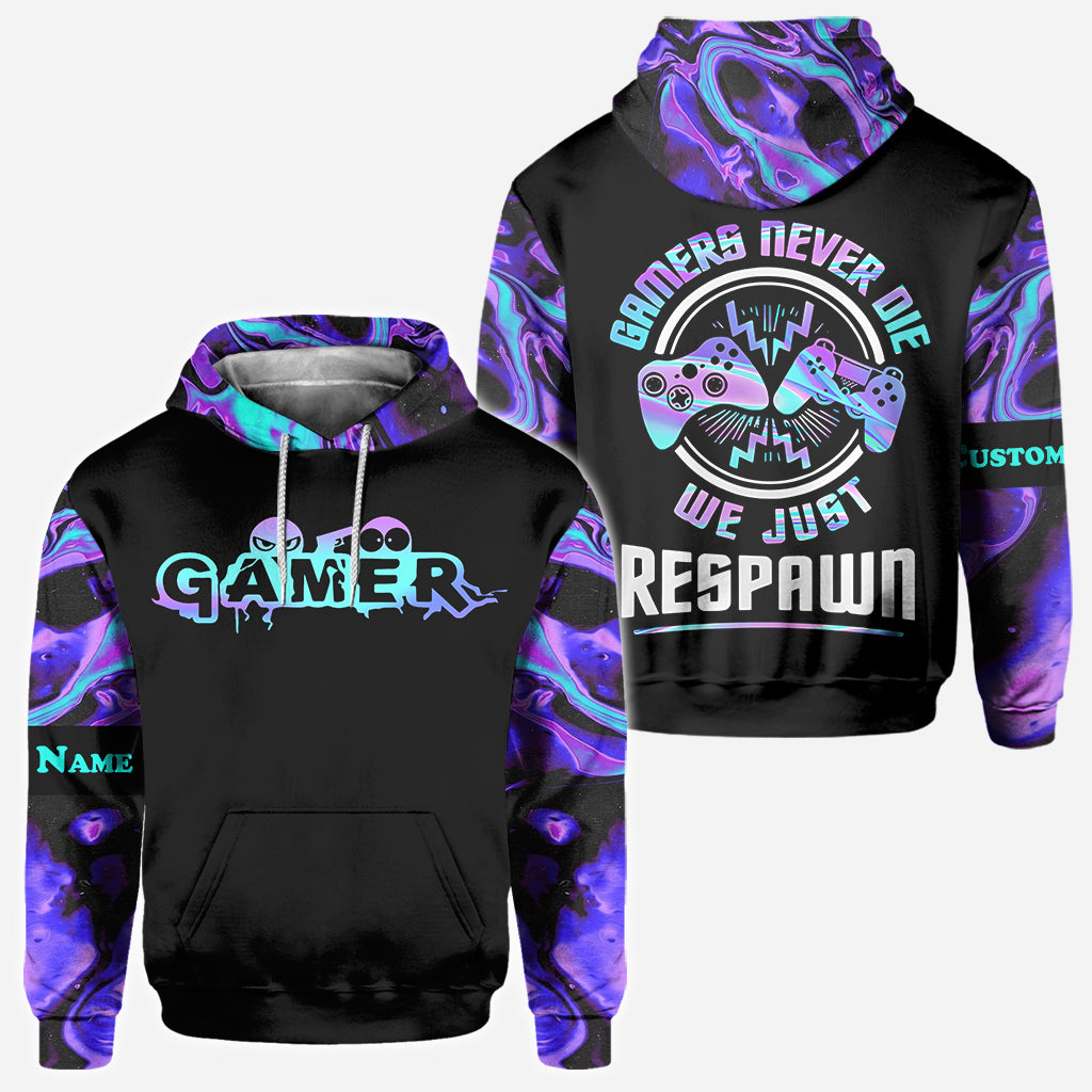Wir respawnen einfach – personalisiertes Videospiel-T-Shirt