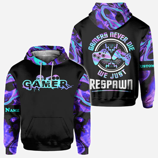 We Just Respawn - Personalized Video Game All Over Shirt