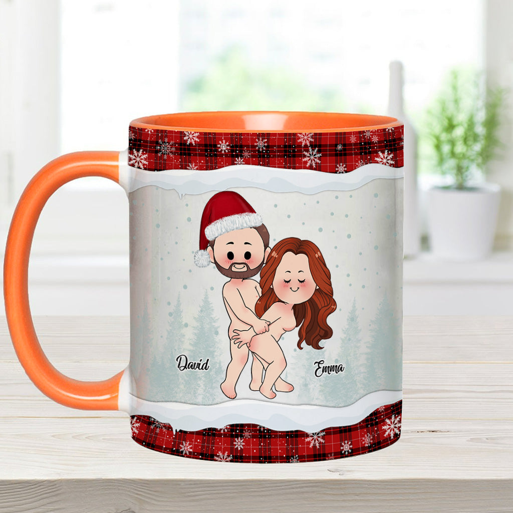 Ausgerechnet bei den seltsamsten Dingen – personalisierte Tasse für Paare