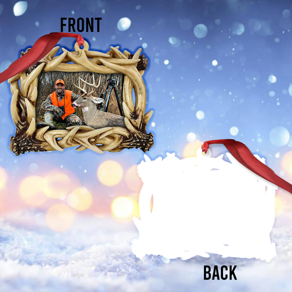 Love Hunting - Personalized Hunting Transparent Ornament