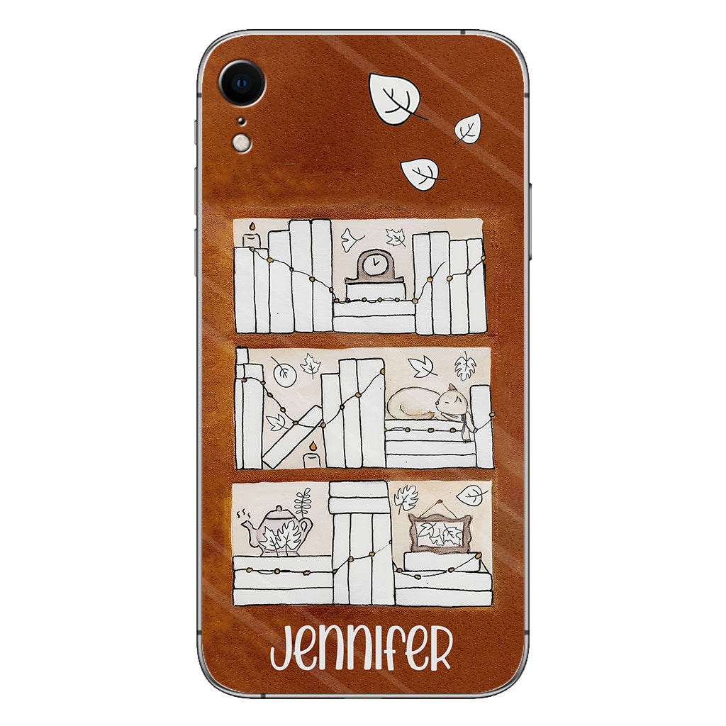 Lesetracker für vier Jahreszeiten – Personalisierte Buch-Handyhülle