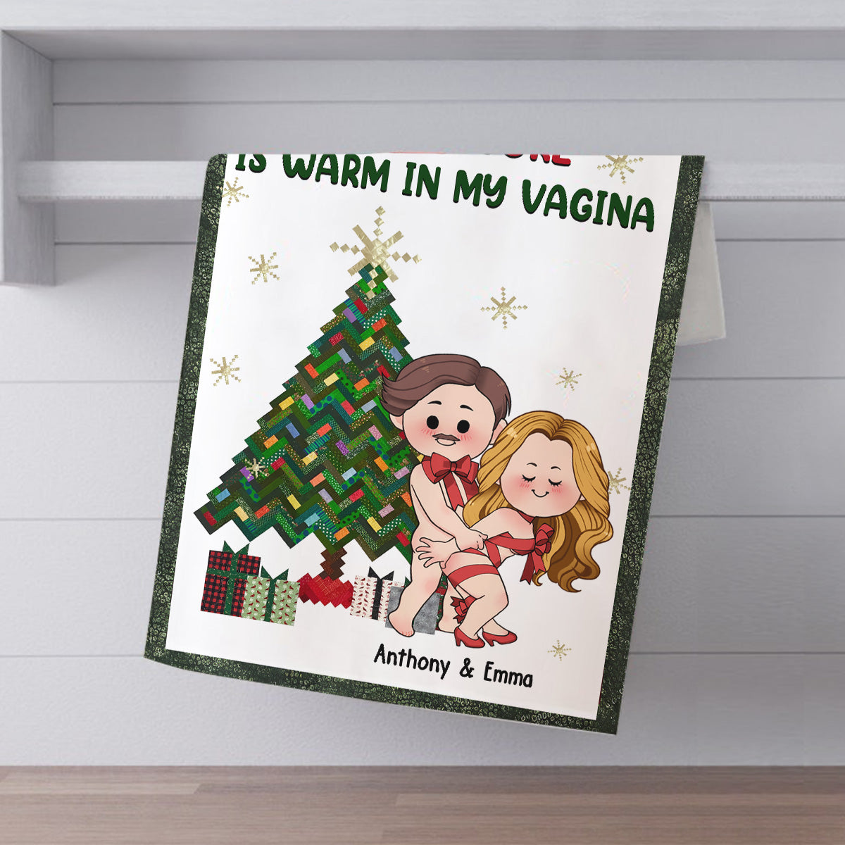Warm drin – personalisiertes Handtuch für Paare