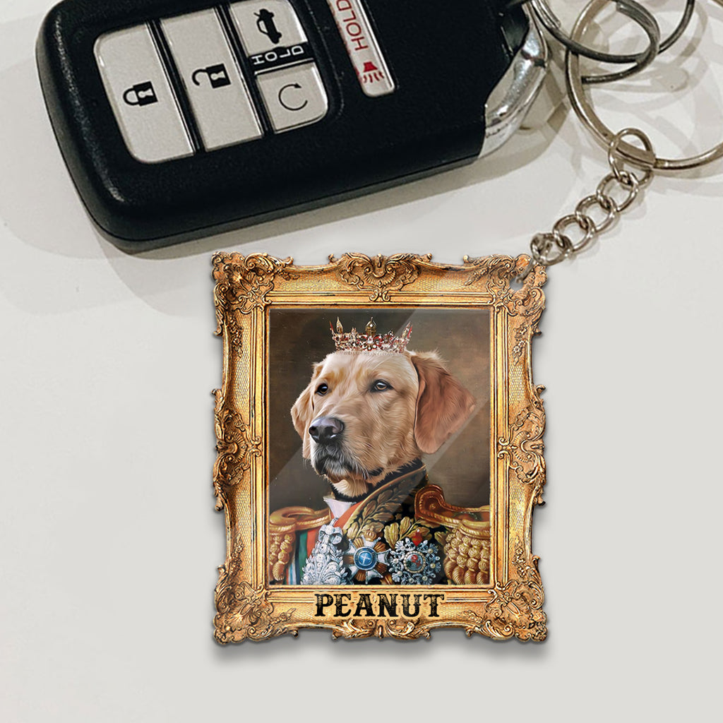 The King - Personalized Dog Keychain