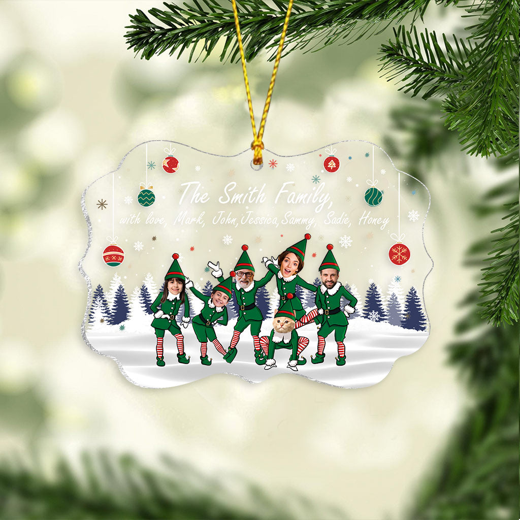 Frohe Weihnachten – Personalisierter transparenter Familienschmuck