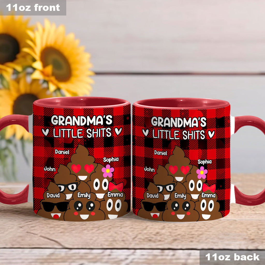 Personalisierte Tasse mit Oma-Akzent für Omas/Opas/Vaters/Mamas kleine Lieblinge